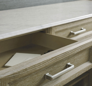 Commode classique en bois de mahogany massif blanc, 4 tiroirs, portes, design minimaliste, fabrication artisanale pour chambre à coucher, salon - Product Image 3