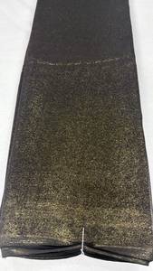 Tela Georgette Shiny Fox con Trabajo Simar Dorado, Peso Medio, Lisa, Recubierta de PA, Poliéster/Algodón, Material para Vestidos de Diseñador, Sarees Festivos - Product Image 5