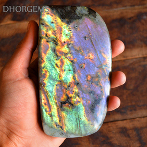 Pierre naturelle de labradorite, taille ovale trilobée, pierre de labradorite multiforme, pierre précieuse pour la fabrication de bijoux, labradorite bleue - Product Image 1