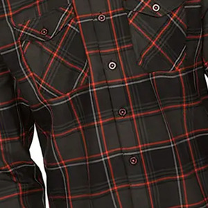 <b>Mens</b> Button Long Sleeve Classic Lumberjack Style <b>Flannel</b> Casual <b>Shirt</b> 100% Cotton Eco-Friendly Breathable Factory Wholesale - Product Image 3