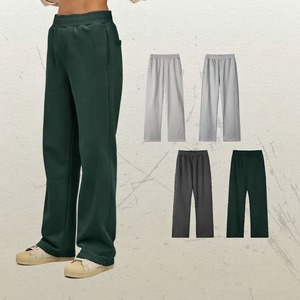 Pantalon large décontracté pour homme en lin respirant, coupe droite ample, 350 GSM, collection Printemps-Été, style athlétique - Product Image 6