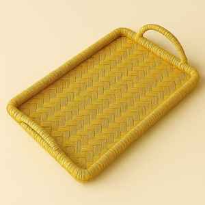 Bandeja de Servir Desechable y Degradable Hecha a Mano con Papel Sheetal Pati |   Bandeja de Té Ecológica de Fibra Vegetal para Fiestas y Cenas |   Hogar Sostenible - Product Image 5