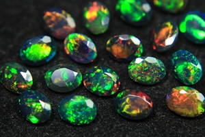 Black Opal Natural Ethiopian <b>Fire</b> Opal Gemstone Oval Cut Cabochon With Brilliant Play Of Color For Jewelry Making and Supplies - Product Image 5