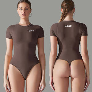Ropa Deportiva de Yoga sin Costuras de Verano con Logotipo Personalizado, de Una Pieza, Ajustada, Moldeadora de Cadera y Control de Abdomen para Ejercicio en Invierno - Product Image 1