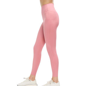Leggings de Yoga de Cintura Alta para Mujer, Color Sólido, Largo hasta el Tobillo, Elásticos, para Gimnasio y Entrenamiento, Fabricante OEM ODM, Venta al Por Mayor - Product Image 2