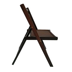 Set di 4 Sedie Pieghevoli in Legno di Ciliegio con Doghe, Stile Speciale per Eventi, Arredamento Pieghevole - Product Image 6