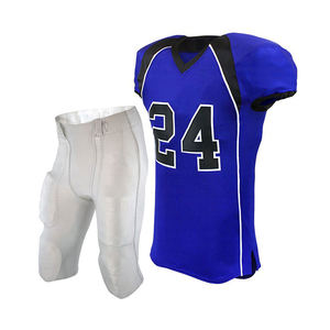 Ensemble de maillots et de pantalons de football américain, doté d'un tissu extensible doux et respirant, idéal pour les actions intenses sur le terrain. - Product Image 6