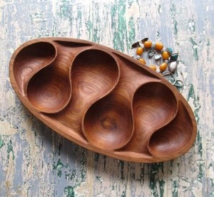 Top Rated Wooden Base Candle Bowl For Home Wedding Festive Handcrafted Dough Candle Container For Tabletop Restaurant & Cafes - Product Image 4