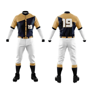 Ensemble complet d'uniformes de baseball par sublimation, vêtements d'équipe anti-humidité - Product Image 5