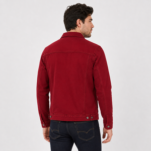 Veste en jean d'hiver durable pour homme - Style classique, confort pratique, polyvalence, option de fermeture avant pour les sorties décontractées et les activités de plein air - Product Image 3