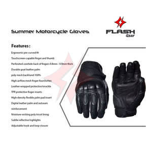 Guantes de Motociclismo de Verano de Alta Calidad con Logotipo Personalizado y Pantalones Cortos de Protección, Guantes de Motociclismo de Alta Calidad - Product Image 4