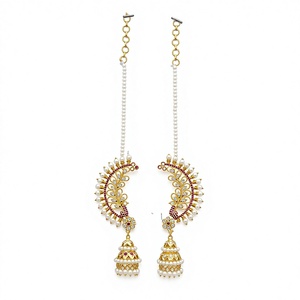 Antique Gold Plated Fashionable Indian Exporter of Hoop <b>Earrings</b> - Product Image 1