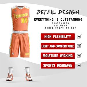 Custom Unisex Basketball Jersey Sleeveless V-Neck Sublimated Print Breathable 100% Polyester Adult Sportswear Team Name - Product Image 4