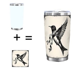 20oz Stainless Steel Tumbler <b>Double</b> <b>Wall</b> Insulated Drinkware Everyday Use Travel <b>Mug</b> - Product Image 1