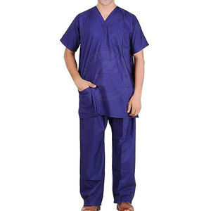 Comfortable Custom Made Hot Selling <b>Top</b> & Pants Breathable Lightweight Premium <b>Scrub</b> <b>Top</b> & Pants - Product Image 1