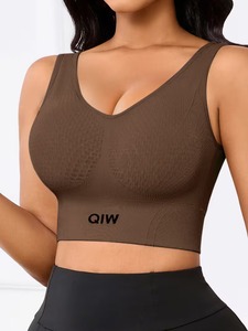 Soutien-gorge de sport à bretelles larges |   Soutien-gorge de sport antichoc pour la musculation |   Haut court de sport à haute performance et élasticité premium - Product Image 1