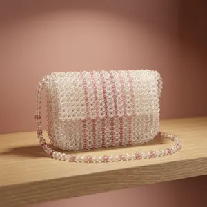 Bolsos de Mano de Moda con Cuentas de Perlas de 7 Pulgadas, Proveedor y Fabricante al por Mayor de Refratex India, Hechos en India con la Mejor Calidad - Product Image 1