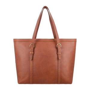 HULAR INTL Bolso Tote de Cuero Genuino de Lujo, Gran Capacidad, Asa Suave, Bolso de Hombro Casual Resistente, Correa Ajustable con Cremallera - Product Image 1