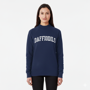 Sweat-shirt oversize pour femme à col montant imprimé avec badge à sequins, style streetwear, en molleton de coton doux, chaud et écologique - Product Image 1