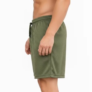Men Quick Dry Polyester Gym Shorts Breathable <b>Mesh</b> Workout Running Shorts - Product Image 2