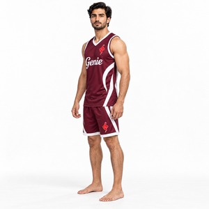 Ropa Deportiva Transpirable y Ligera para Entrenamiento, Competencia, Práctica, Ejercicio, Baloncesto, Uniforme de Equipo Atlético, Jersey y Pantalones Cortos - Product Image 3