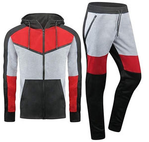 Wholesale Men's Tracksuit Hoodie Set Full <b>Zip</b> Sporty Sweatshirt Pants Breathable Polyester Cotton Autumn Wear tracksuit - Product Image 5