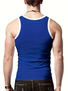 Advanced Fitness Men Tank Top Supplier Cotton Athletic Gym Shirt Flexible MOQ Manufacturing - Product Image 2