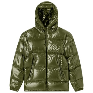 High Quality Outdoor <b>Canvas</b> Puffer <b>Jacket</b> with Stand Collar and Front Logo for Men-Reasonable Price Online Sale - Product Image 1