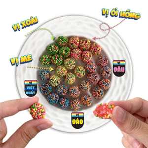 Bonbons Gommeux POPIT Sucrés-Aigres et Croustillants en Forme de Cubes Bruns, Goût Fruité, Sachets de 25g, Qualité Supérieure - Product Image 2