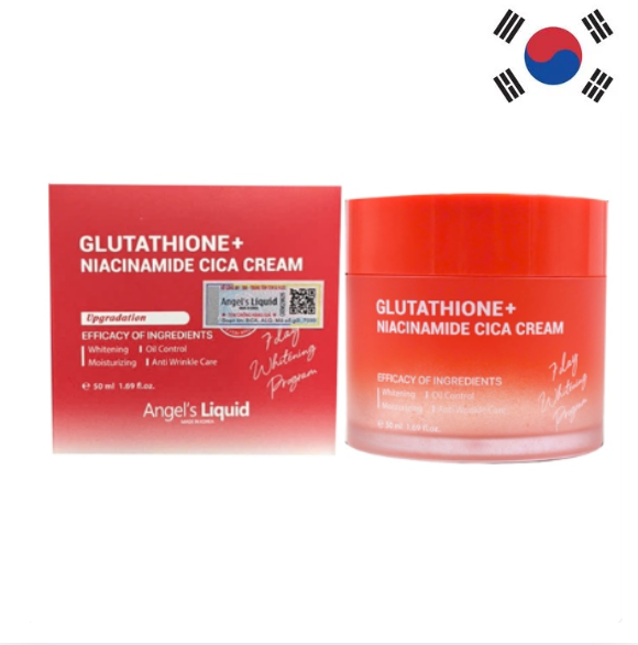 Angels Liquid Korean Panthenol Niacinamide Centella Glutathione Whitening Firming Anti-Wrinkle Moisturizing Pigmentation Face