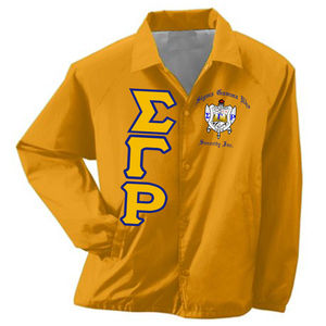 Chaqueta de Béisbol de Alta Calidad para Mujer, Personalizada, de Poliéster Satinado Delta, Bordada, Estilo Universitario Griego HBCU - Product Image 5