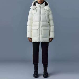 Manteau d'hiver pour femme de haute qualité, imperméable, parka courte tendance, veste décontractée, vêtement d'extérieur à capuche, col à revers, grande taille, chaud pour l'hiver - Product Image 5