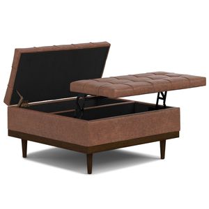 Mariah Lift Top Table Storage Ottoman: Eleganti Sgabelli e Pouf Contenitori - Product Image 3