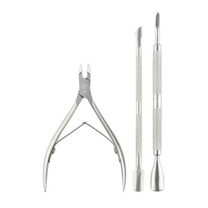 BAFA SURGICAL INSTRUMENTS Juego de 3 Herramientas de Acero Inoxidable para Uñas, Cuchilla Curva, Apertura de Mandíbula Ancha (10 mm), Profesional y Duradero - Product Image 1