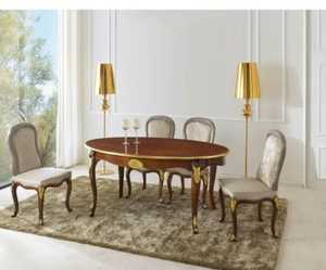 Vintage <b>Dining</b> <b>Table</b> Wooden <b>Dining</b> <b>Table</b> With 8 Chairs Antique Style <b>Dining</b> <b>Table</b> for <b>Dining</b> Room For Home Villa Apartment - Product Image 2