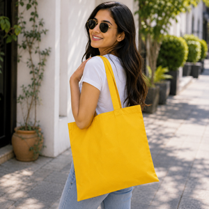 Bolsa de Mano de Algodón Multicolor Personalizada Premium |   Bolsa de Lona Reutilizable para Compras y Regalos Diarios en India - Product Image 4