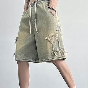 กางเกงขาสั้นแฟชั่นสำหรับผู้ชาย ดีไซน์สวมใส่สบาย พร้อมลุคกางเกงยีนส์สุดเทรนดี้ กำลังลดราคา - Product Image 5