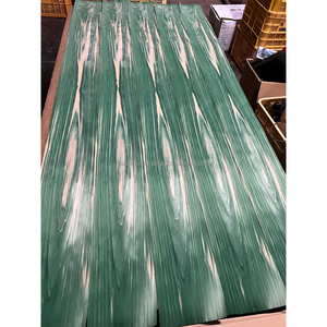 FANCY PLYWOOD Dyed Green Hinoki Cypress IRODORITAI Veneered Plywood <b>Board</b> Urethane Coating Japanese Design Checkered Striped - Product Image 3