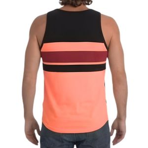 เสื้อกล้ามออกกำลังกายผู้ชายลายทางสีสันสดใส ระบายเหงื่อได้ดี เหมาะสำหรับวิ่ง ใส่เล่นชายหาด แฟชั่นเสื้อกั๊ก - Product Image 2