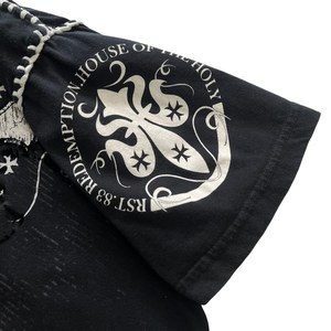 Nueva Camiseta Vintage de Estilo Urbano con Estampado Gráfico Desgastado y Lavado Ácido, Camiseta Extra Grande de Algodón Grueso con Aspecto Desgastado para Hombre - Product Image 3