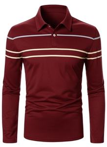 Camisetas de Rugby para Hombre al por Mayor - Diseño a Rayas de Manga Larga, OEM/ODM Disponible, Envío Rápido - Product Image 4