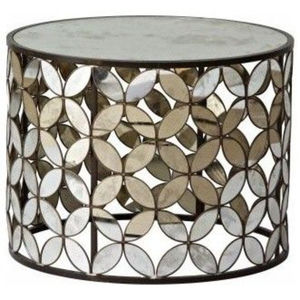 Tables basses et tables d'appoint uniques, de luxe, pour la maison et l'hôtel, en métal de qualité supérieure, revêtement poudré noir et blanc, design élégant et original. - Product Image 2