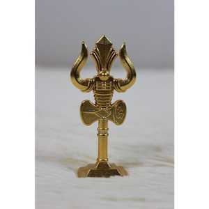 ตรีศูลพระศิวะแกะสลักจากเขาควายทำมือ พร้อมด้ามจับ รูปปั้นโบราณ งานศิลปะเลียนแบบ ของสะสม ของตกแต่ง ของขวัญ - Product Image 4