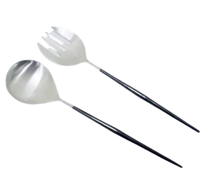 Ensemble de couverts en acier artisanal, style minimaliste, cuillère et fourchette, finition miroir haute brillance, résistant à la rouille, ensemble de couverts de camping, ensemble cadeau - Product Image 5