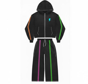 Sudadera con Capucha Estilo Cyberpunk para Hombre, con Estampado Neón en el Centro y Mangas con Diseño de Circuitos Electrónicos, Prenda Técnica de Alto Rendimiento - Product Image 5