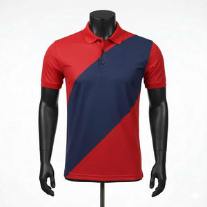 เสื้อเชิ้ตแขนสั้นถักแบบใหม่สั่งทำพิเศษ เนื้อผ้าระบายอากาศดี มีกระเป๋าเสื้อ สำหรับผู้ชายไซส์ใหญ่ ผ้ายืด/ผ้าฝ้าย - Product Image 1