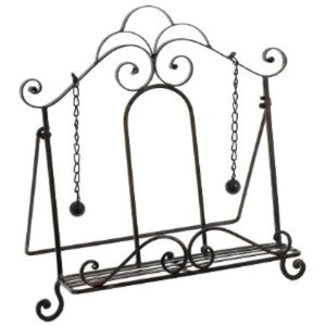 Elegante Soporte Metálico Ajustable Multifuncional para Libros de Cocina, Revistero, Organizador de Almacenamiento, Estantería Blanca para Decoración del Hogar - Product Image 4