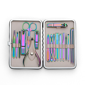 manicure <b>pedicure</b> set stainless steel portable set manicure <b>pedicure</b> set travel utility grooming <b>tools</b> manicure <b>pedicure</b> set - Product Image 1