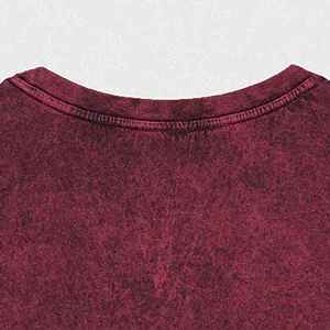 Camiseta Acid Skull - Camiseta de Algodón Lavado con Ácido, Camisetas de Franela Gris con Logotipo Personalizado, Camisetas Oversize - Product Image 3