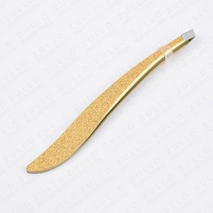 Custom Logo Stainless Steel Slanted Eyebrow Tweezers Anti Static Lightweight Precision Beauty <b>Tool</b> Eco Friendly - Product Image 5